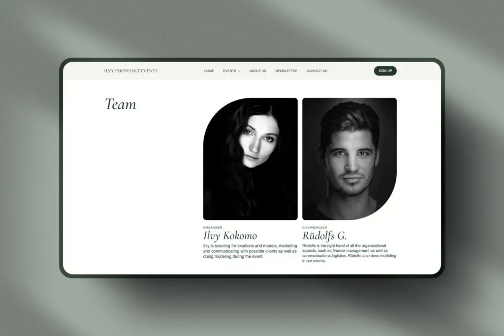 DruvoWEB, mājaslapu izstrāde, mājaslapas izveide, Ilvy PhotoArt Events