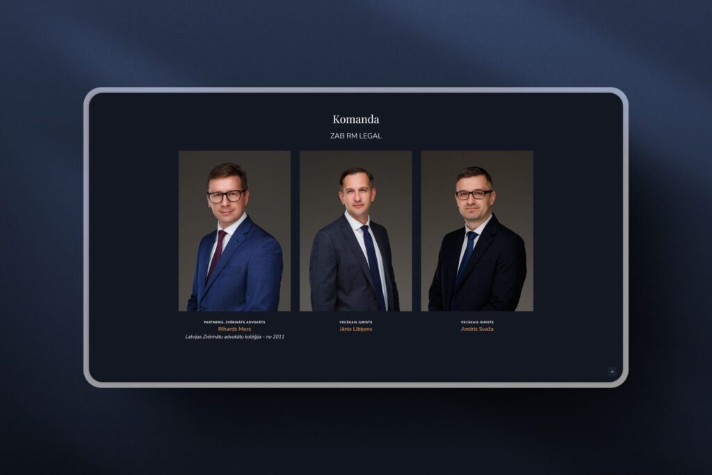 DruvoWEB, mājaslapu izstrāde, mājaslapas izveide, zvērinātu advokātu birojs, RM LEGAL