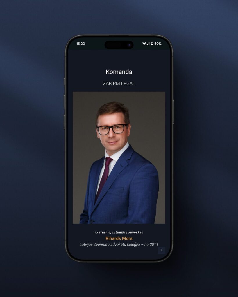 DruvoWEB, mājaslapu izstrāde, mājaslapas izveide, zvērinātu advokātu birojs, RM LEGAL
